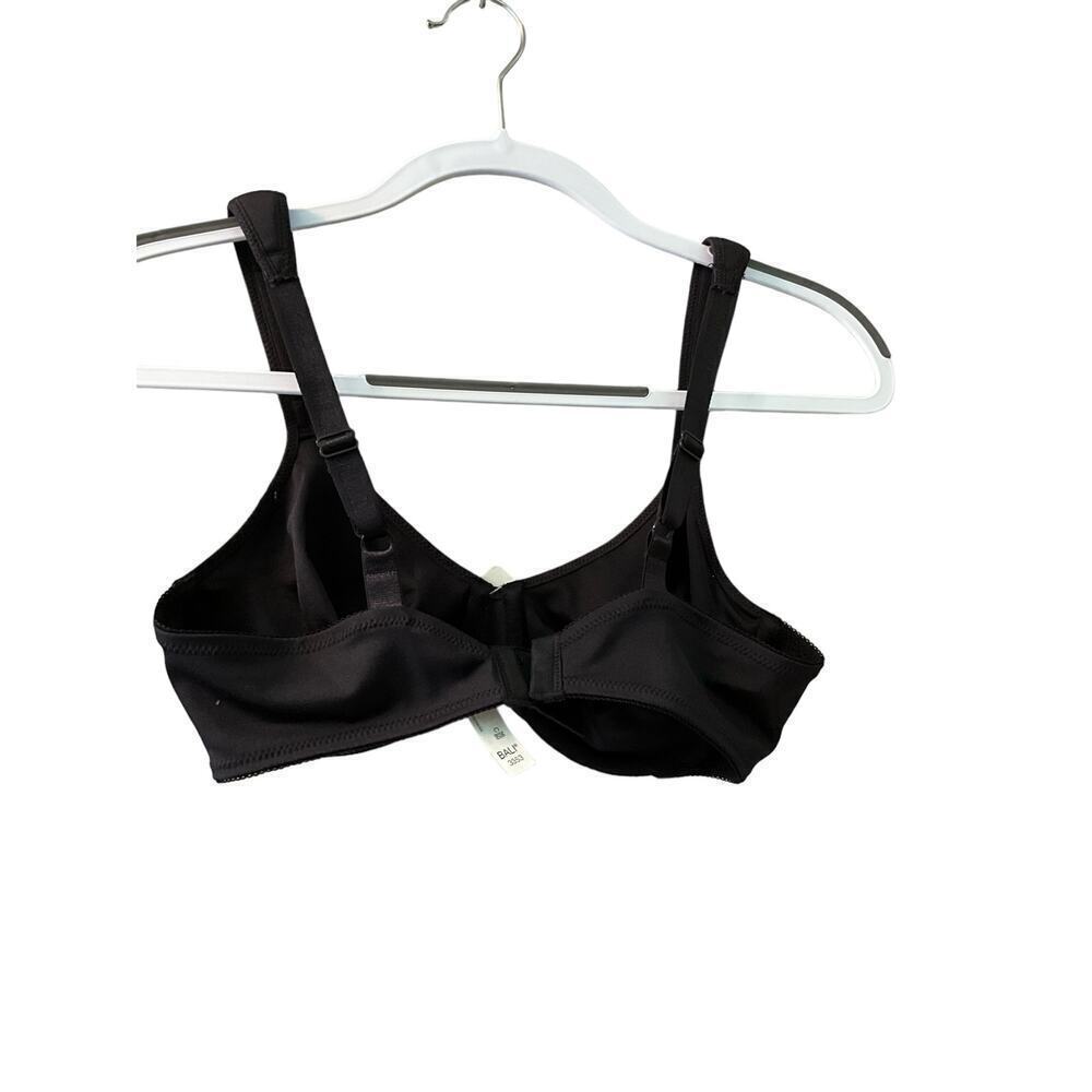 Bali Live It Up Full-Figure Seamless Bra Women 36C Black Nylon Underwire Stretch
